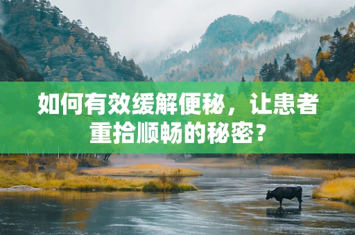 如何有效缓解便秘，让患者重拾顺畅的秘密？