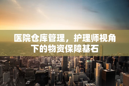 医院仓库管理，护理师视角下的物资保障基石