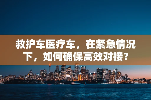 救护车医疗车，在紧急情况下，如何确保高效对接？