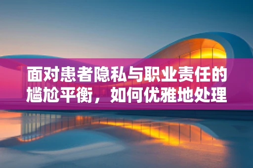面对患者隐私与职业责任的尴尬平衡，如何优雅地处理？