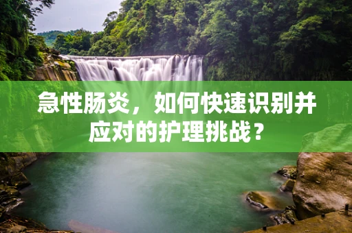 急性肠炎，如何快速识别并应对的护理挑战？