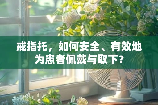 戒指托，如何安全、有效地为患者佩戴与取下？