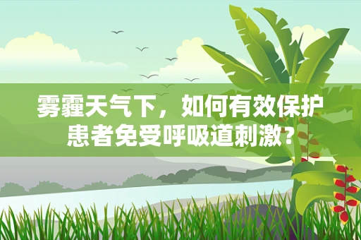 雾霾天气下，如何有效保护患者免受呼吸道刺激？