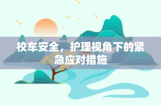 校车安全，护理视角下的紧急应对措施