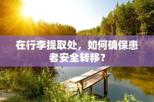 在行李提取处，如何确保患者安全转移？