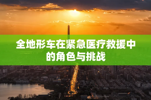 全地形车在紧急医疗救援中的角色与挑战