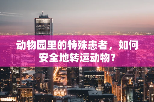 动物园里的特殊患者，如何安全地转运动物？