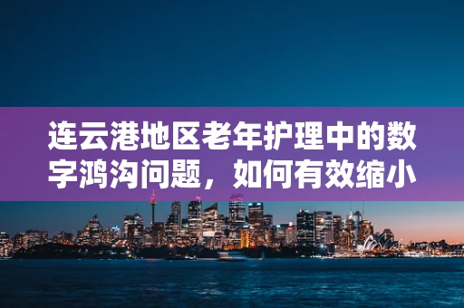 连云港地区老年护理中的数字鸿沟问题，如何有效缩小？