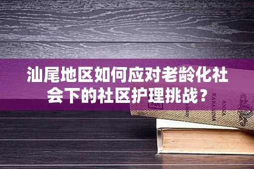 汕尾地区如何应对老龄化社会下的社区护理挑战？