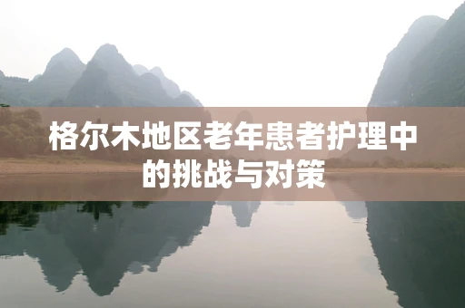 格尔木地区老年患者护理中的挑战与对策