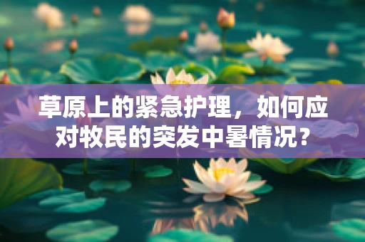 草原上的紧急护理，如何应对牧民的突发中暑情况？