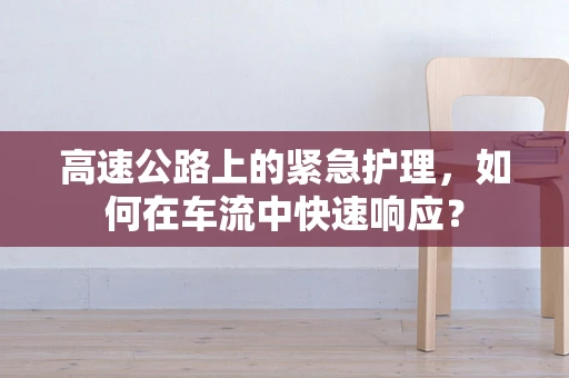 高速公路上的紧急护理，如何在车流中快速响应？