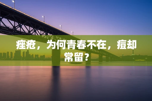痤疮，为何青春不在，痘却常留？