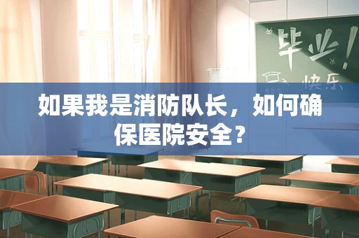 如果我是消防队长，如何确保医院安全？