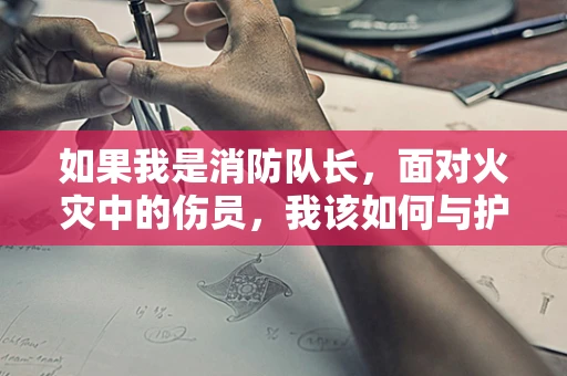 如果我是消防队长，面对火灾中的伤员，我该如何与护理师协作？