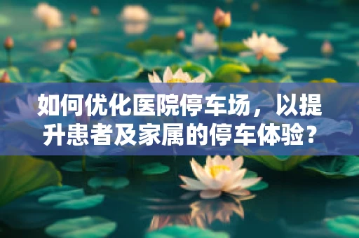 如何优化医院停车场，以提升患者及家属的停车体验？