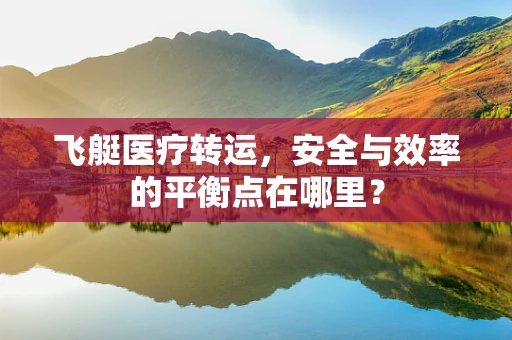 飞艇医疗转运，安全与效率的平衡点在哪里？