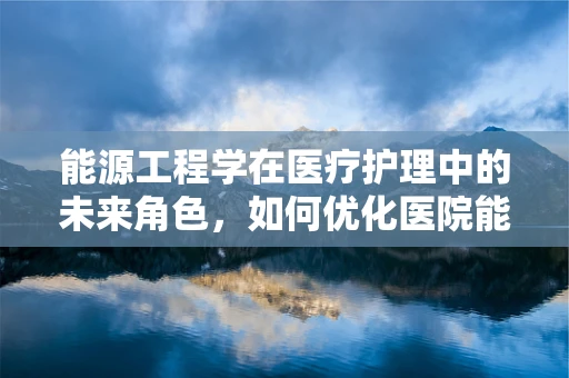 能源工程学在医疗护理中的未来角色，如何优化医院能源使用？