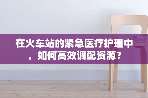 在火车站的紧急医疗护理中，如何高效调配资源？