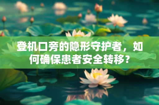 登机口旁的隐形守护者，如何确保患者安全转移？
