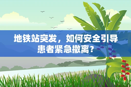 地铁站突发，如何安全引导患者紧急撤离？