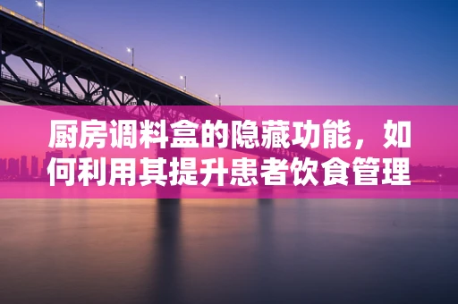 厨房调料盒的隐藏功能，如何利用其提升患者饮食管理效率？