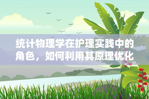 统计物理学在护理实践中的角色，如何利用其原理优化患者护理管理？