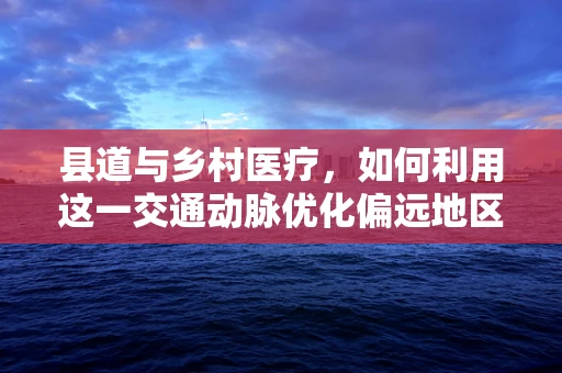 县道与乡村医疗，如何利用这一交通动脉优化偏远地区医疗服务？
