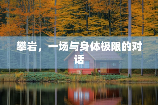 攀岩，一场与身体极限的对话