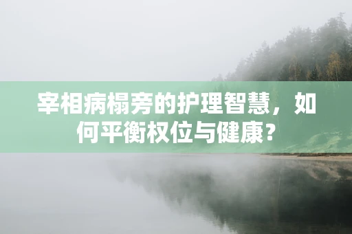 宰相病榻旁的护理智慧，如何平衡权位与健康？
