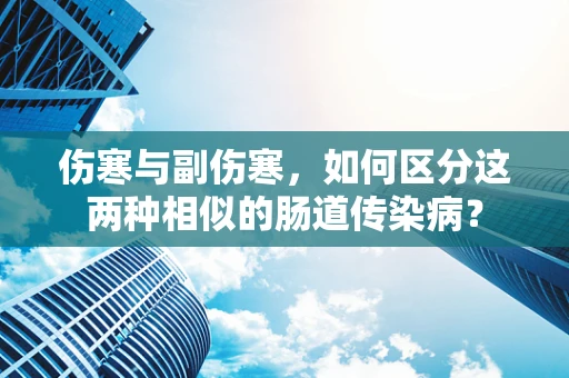 伤寒与副伤寒，如何区分这两种相似的肠道传染病？