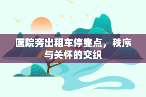 医院旁出租车停靠点，秩序与关怀的交织