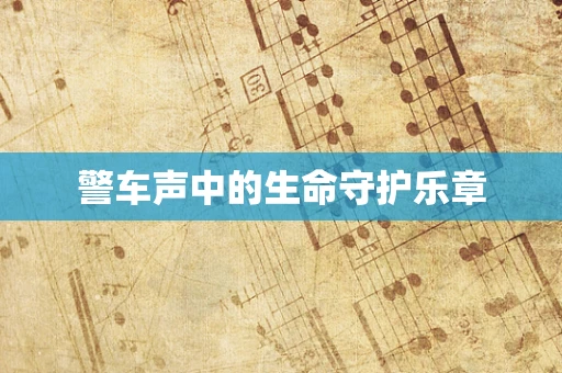 警车声中的生命守护乐章