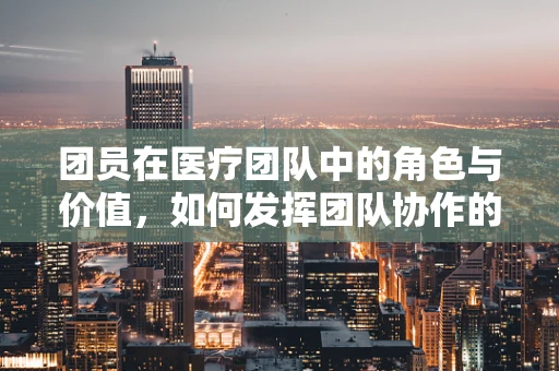 团员在医疗团队中的角色与价值，如何发挥团队协作的力量？