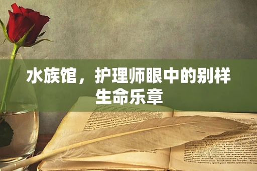 水族馆，护理师眼中的别样生命乐章