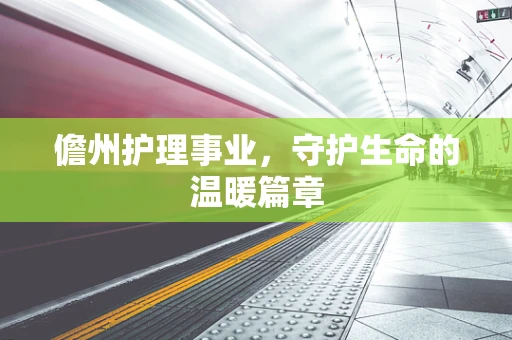 儋州护理事业，守护生命的温暖篇章