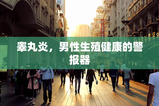 睾丸炎，男性生殖健康的警报器