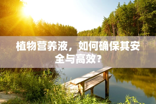 植物营养液，如何确保其安全与高效？