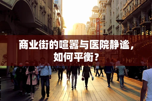 商业街的喧嚣与医院静谧，如何平衡？