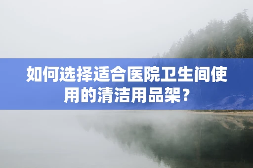 如何选择适合医院卫生间使用的清洁用品架？