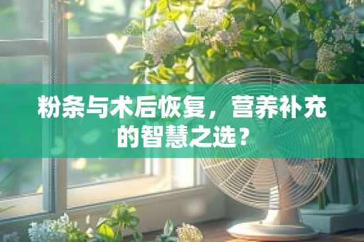 粉条与术后恢复，营养补充的智慧之选？