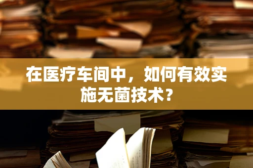 在医疗车间中，如何有效实施无菌技术？