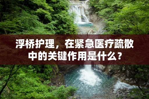 浮桥护理，在紧急医疗疏散中的关键作用是什么？