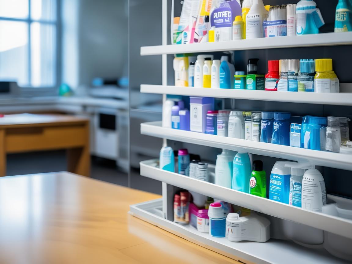 如何高效利用桌面清洁用品架提升护理工作效率？